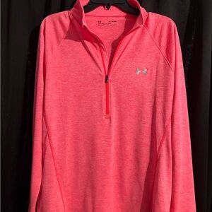 Under Armour Women's Vibrant Pink Half-Zip Sweatshirt